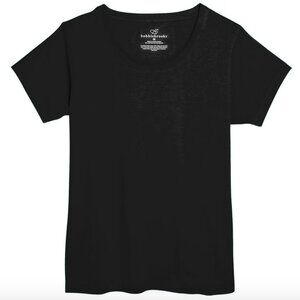 NEW 5 Pack Bobbie Brooks Ladies Scoop Neck T-Shirt Black XL